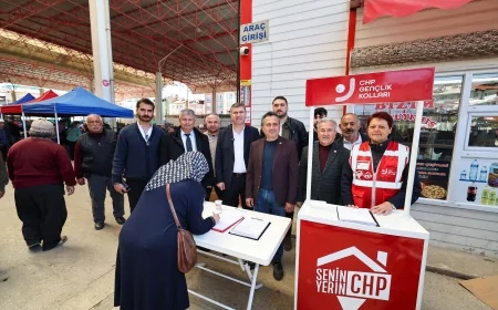 Başkan Ercengiz, Burdur Salı Pazarı’nda Ekrem İmamoğlu için başlatılan imza standlarını ziyaret etti
