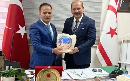 Türkiye Meclis Üyeleri Birliği  Kuzey Kıbrıs Belediyeleriyle Ortak Projeler ve Yerel Yönetimler Semineri Üzerine görüşmeler Yapıldı