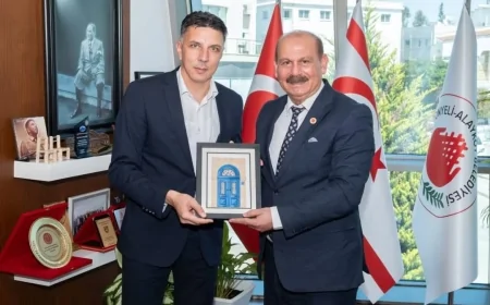 Kıbrıs Yerel Yönetimlerinde İlk Temas Gönyeli’de Gerçekleşti: Hüseyin Amcaoğlu ile Ortak Çalışmalar Masaya Yatırıldı