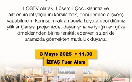 İzmir'de Lösemiyle Mücadele Eden Aileler İçin 'İyilikler Çarşısı' Kuruluyor