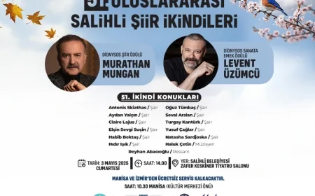 51. Salihli Şiir İkindileri, 12 Yıl Aradan Sonra Yeniden Şiir ve Sanat Tutkunlarıyla Buluşuyor