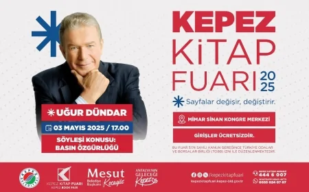 Uğur Dündar Kepez Kitap Fuarı’nda 'Basın Özgürlüğü'nü Anlatacak