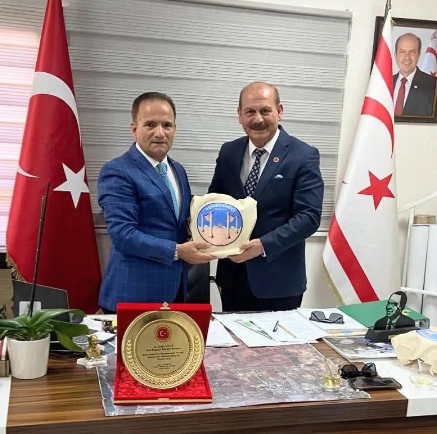 Türkiye Meclis Üyeleri Birliği  Kuzey Kıbrıs Belediyeleriyle Ortak Projeler ve Yerel Yönetimler Semineri Üzerine görüşmeler Yapıldı