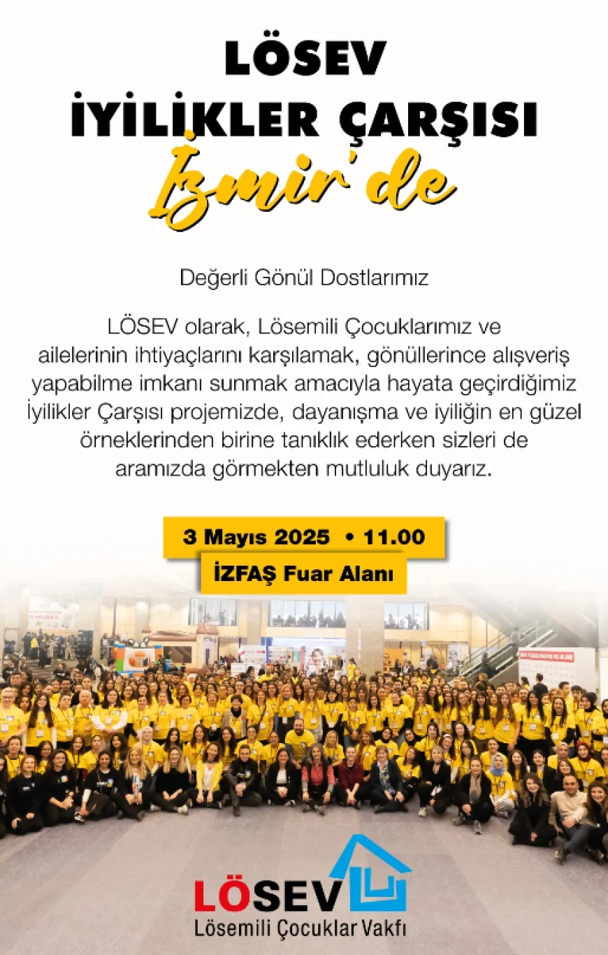 İzmir'de Lösemiyle Mücadele Eden Aileler İçin 'İyilikler Çarşısı' Kuruluyor