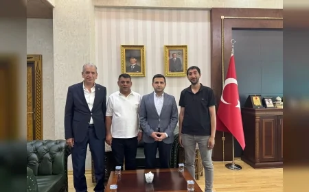 Gazetecilerden Bağlar Kaymakamı İsmail Pendik’e dikkat çeken ziyaret