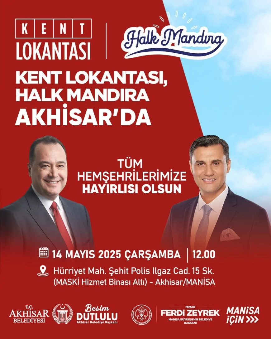 Akhisar’da Kent Lokantası ve Halk Mandıra Açılıyor: Uygun Fiyatlı Sağlıklı Gıdaya Erişim Artıyor