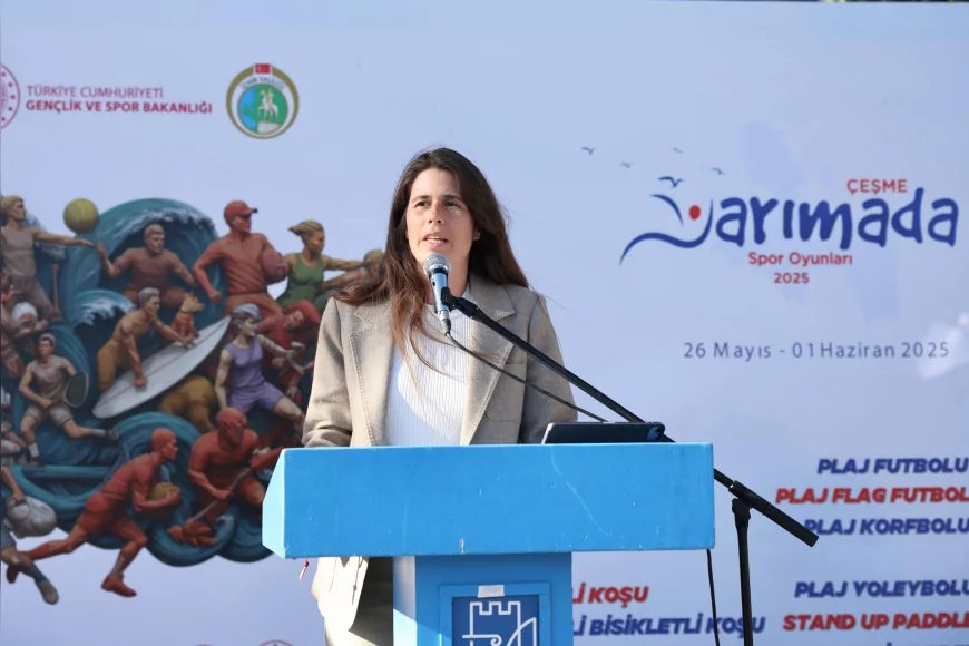 Çeşme’de binlerce sporcuyu buluşturan Yarımada Spor Oyunları başladı