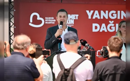 Balıkesir'de 31 kırsal mahalleye yangın tankeri desteği: Akın 'Hiçbir mahalle kalmayacak' dedi