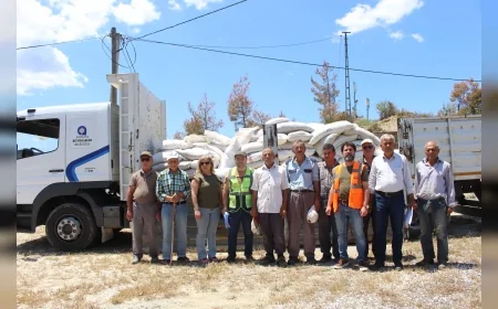 Antalya’da doludan zarar gören çiftçilere 5 ton gübre desteği sağlandı