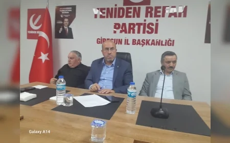 Yeniden Refah Partisi Giresun'da kongreye hazırlanıyor: Fatih Erbakan Giresun’a geliyor