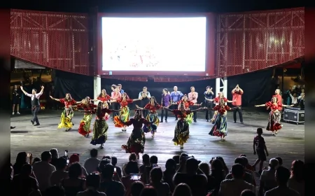 Antalya'da 5 Ülkeden Dansçıların Katıldığı Müzik ve Dans Festivali Renkli Görüntülere Sahne Oldu