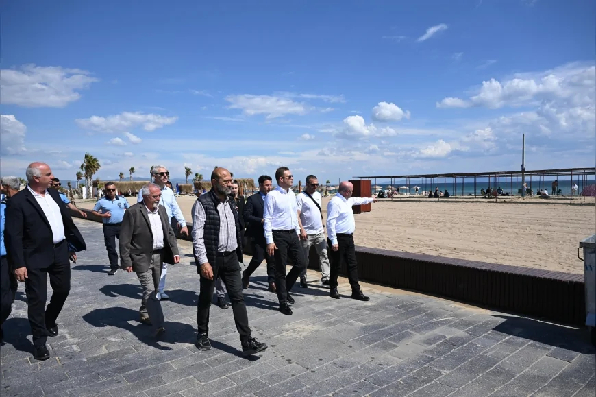 Sarımsaklı Plajı yaz sezonuna hazır: Duşlar, sahalar, gölgelikler yenilendi