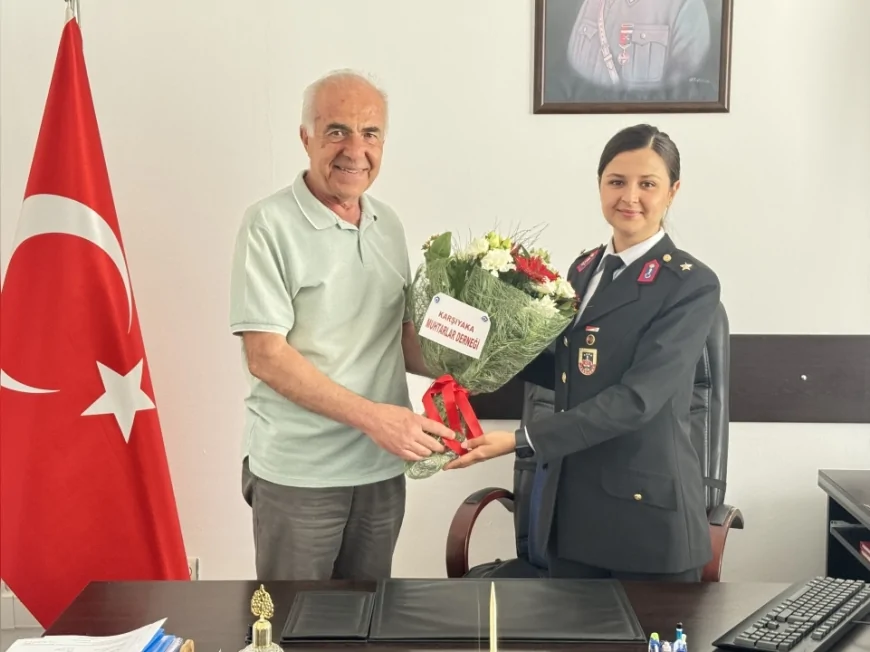 Muhtarlardan Jandarmaya anlamlı ziyaret: 186. kuruluş yılı kutlandı