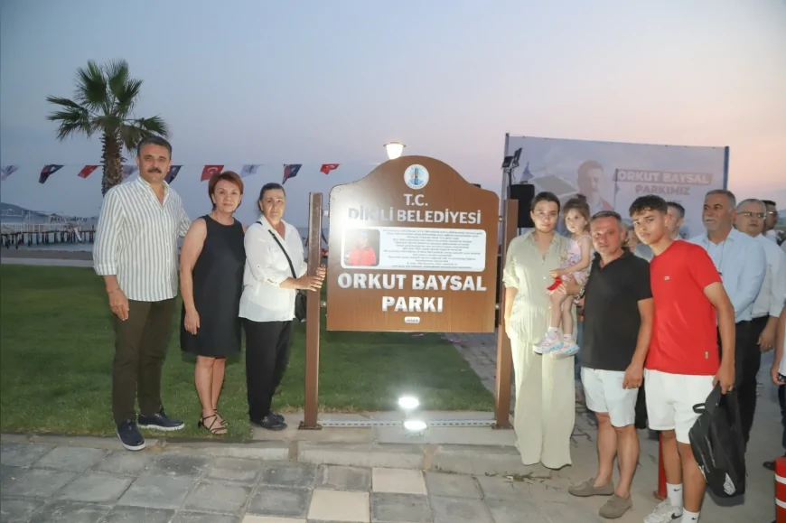 Dikili’de duygusal anlar: Orkut Baysal’ın adı yeni parkta yaşayacak