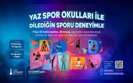 İzmir Yaz Spor Okulları'nda ikinci dönem kayıtları başladı, 25 branşta eğitim verilecek