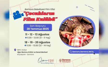 Bornova’da çocuklara özel ücretsiz sinema atölyeleriyle yaratıcı eğitim dönemi başlıyor