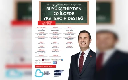 Balıkesir Belediye Başkanı Ahmet Akın: "20 ilçede kurduğumuz YKS Tercih Merkezleriyle gençlerimizin yanındayız"