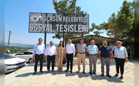 Burdur Belediyeler Birliği Encümen Toplantısı Ağlasun’da yapıldı, sosyal tesisler incelendi