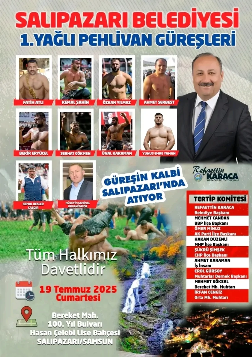 Salıpazarı’nda İlk Kez Düzenlenen Yağlı Güreşlerde 200’den Fazla Pehlivan Kol Bağladı