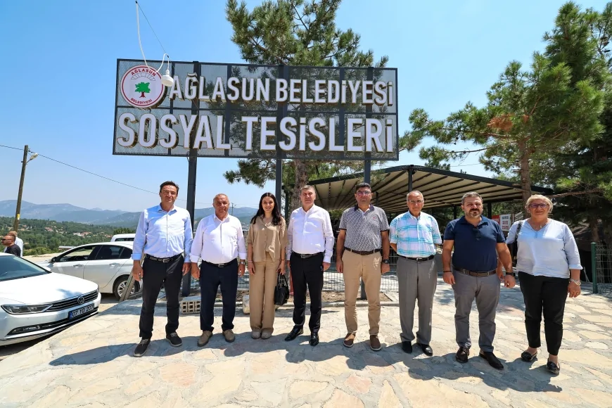 Burdur Belediyeler Birliği Encümen Toplantısı Ağlasun’da yapıldı, sosyal tesisler incelendi
