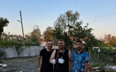 DSP Terme İlçe Başkanı Hüseyin Boz, hayvana çarpmamak için yaptığı manevrada ağır yaralandı