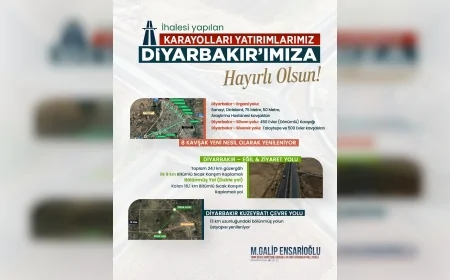 M. Galip Ensarioğlu: “Diyarbakır’da üç büyük karayolu yatırımının ihaleleri tamamlandı”