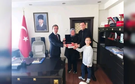 Terme’nin ilk kadın pide ustası Çiler Kul'dan  Kaymakam Maytalman’a iade-i ziyaret