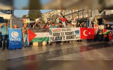 AGD Ordu Şubesi Aksa Tufanının Yıldönümünde Basın Açıklamasında Bulundu