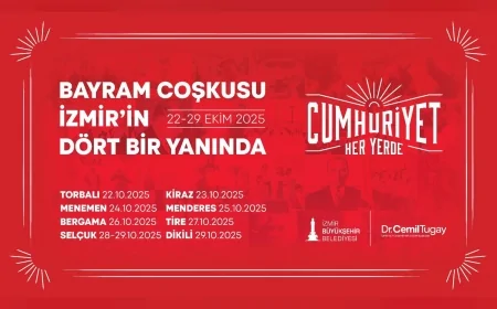 İzmir Büyükşehir Belediyesi’nden 102. Yıl Cumhuriyet Coşkusu: “Cumhuriyet Her Yerde” Etkinlikleri Başlıyor