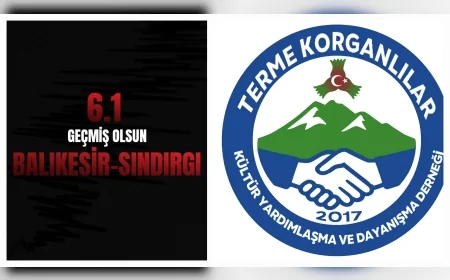 Terme Korganlılar Derneği Başkanı Rıza Evce’den Balıkesir’deki Deprem İçin Geçmiş Olsun Mesajı