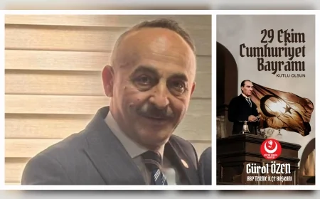 BBP Terme İlçe Başkanı Gürol Özen’den 29 Ekim Cumhuriyet Bayramı Mesajı