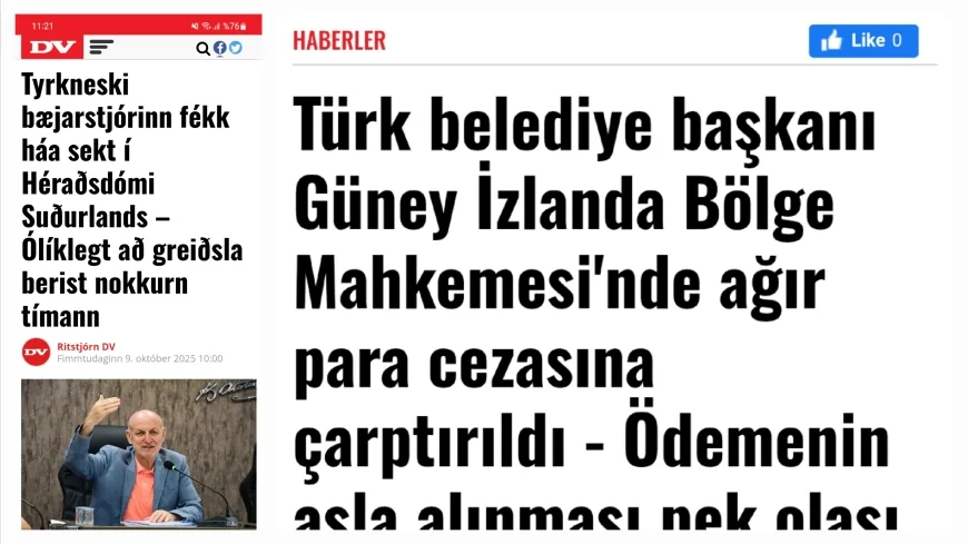 Başkan Şenol Kul 152 km hızla İzlanda Radarlarina Takıldı