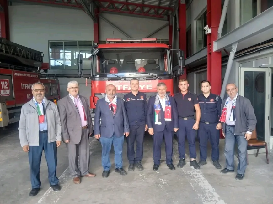 Saadet Partisi Terme İlçe Başkanlığı’ndan itfaiye personeline ziyaret