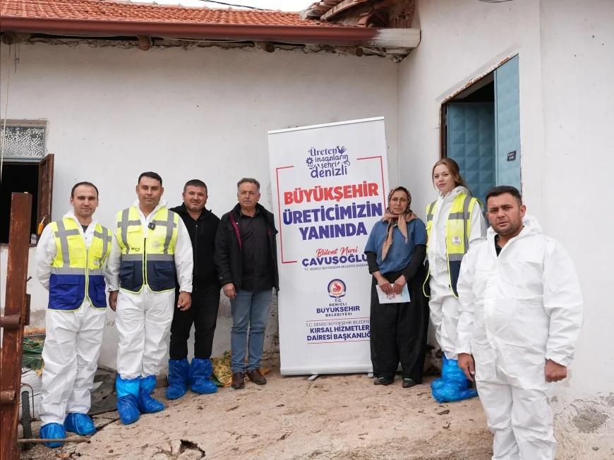 Denizli Büyükşehir’in Ücretsiz Veteriner Danışmanlık Hizmeti Üreticilerden Tam Not Aldı