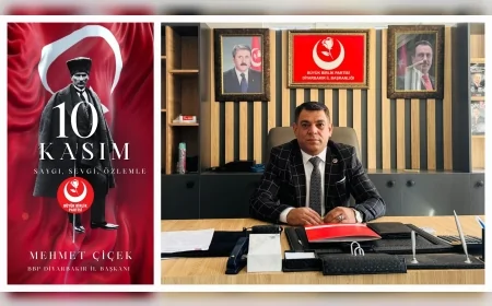 BBP Diyarbakır İl Başkanı Mehmet Çiçek: “Atatürk’ün mirası, birlik ve ilerlemenin en güçlü teminatıdır”