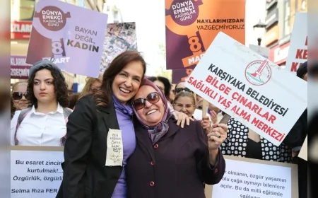 Karşıyaka’da 25 Kasım’da Şiddete Karşı Binlerce Kişinin Katılacağı Yürüyüş ve Dayanışma Zinciri Hazırlığı