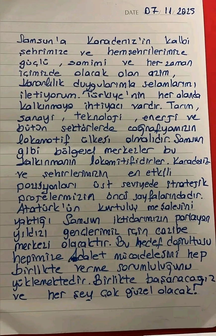 CHP Samsun Milletvekili Murat Çan: “Ekrem İmamoğlu’nun Samsun’a selamı ve güçlü bir mesajı var”
