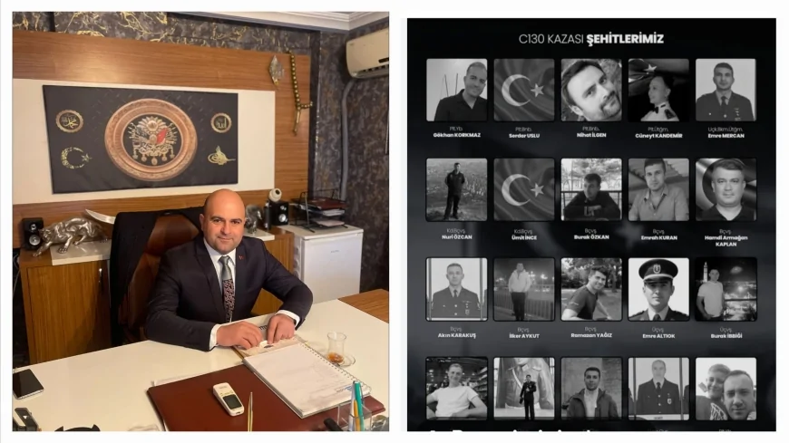 Mehmet Nuri Turak: “Gürcistan’da düşen C-130 uçağımızda şehit olan kahraman evlatlarımız için milletçe yas içindeyiz”