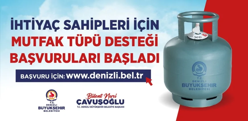 Denizli Büyükşehir Belediyesi 12 Kiloluk Tüp Desteğiyle Doğalgazsız Mahallelerde Artan Mutfak Maliyetlerine Karşı Güçlü Destek Sağlıyor