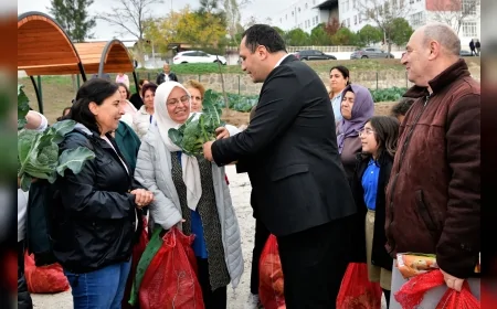 Bornova’da Kent Bostanlarında Kışlık Hasat Tamamlandı: Başkan Ömer Eşki “Emek ektik tebessüm hasat ediyoruz” dedi