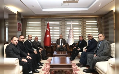 Ağrı Valisi Mustafa Koç Büyük Birlik Partisi Ağrı İl Başkanı Naci Edebali’yi Kabul Etti: “Şehrin Geleceği Üzerine Görüşüldü”