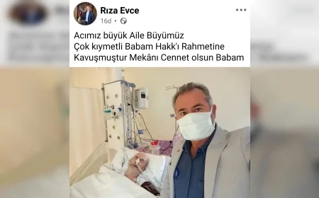 Terme Korganlılar Derneği Başkanı Rıza Evce’nin Babası Osman Evce Son Yolculuğuna Uğurlanıyor