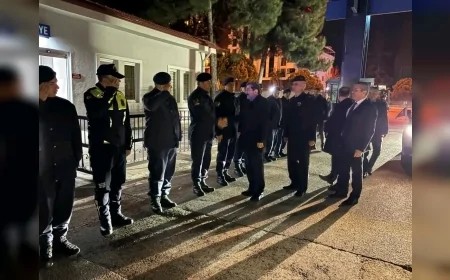 Samsun Valisi Orhan Tavlı İlkadım Atakum ve Canik’te Asayiş Trafik Kış ve Yılbaşı Tedbirlerini Denetledi