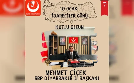 Başkan Mehmet Çiçek: “İdarecilik Kamu Düzeni ve Devlet Millet Bağının Temelidir”