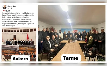 CHP Terme İlçe Örgütü’nden emekli maaşları için nöbet eylemi: “Emekli yoksulluğuna son verin”