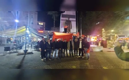 Terme’de Bayrağa Saygı Yürüyüşü: “Bayrağa uzanan ellere geçit yok”