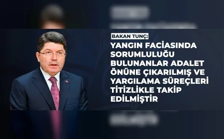 Adalet Bakanı Yılmaz Tunç: “Kartalkaya’daki yangın faciasında sorumlular adalet önüne çıkarıldı”