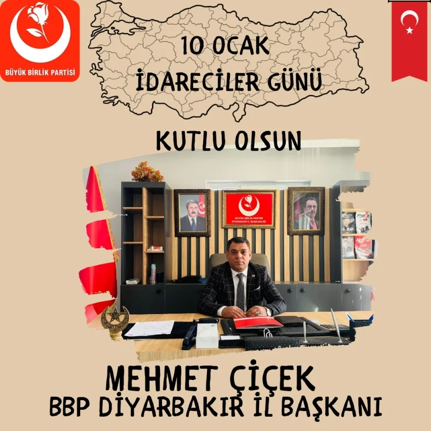 Başkan Mehmet Çiçek: “İdarecilik Kamu Düzeni ve Devlet Millet Bağının Temelidir”