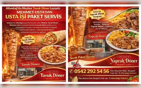 Altındağ’da Meşhur Yaprak Döner Lezzeti: Mehmet Usta’dan Usta İşi Paket Servis