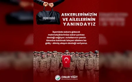 Balçova Belediye Başkanı Onur Yiğit: “Askere gidecek gençlerimizin ve ailelerinin yanındayız”